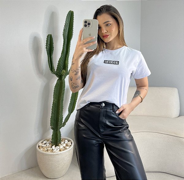 T-SHIRT COLCCI ALTO RELEVO - BRANCO