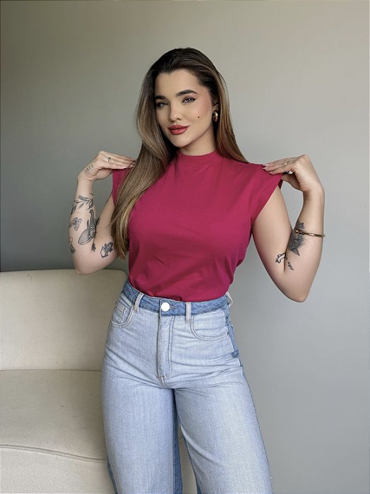 T-SHIRT MUSCLE TEE - FUCSIA