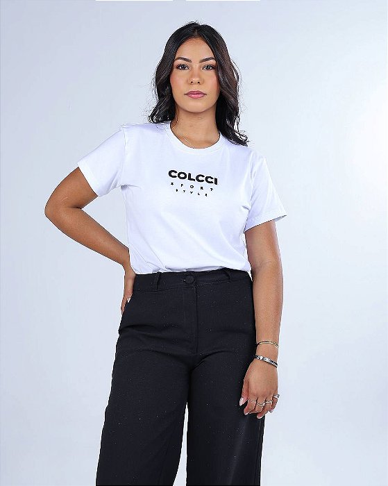 T-SHIRT COLCCI SPORT STYLE RELEVO - BRANCO