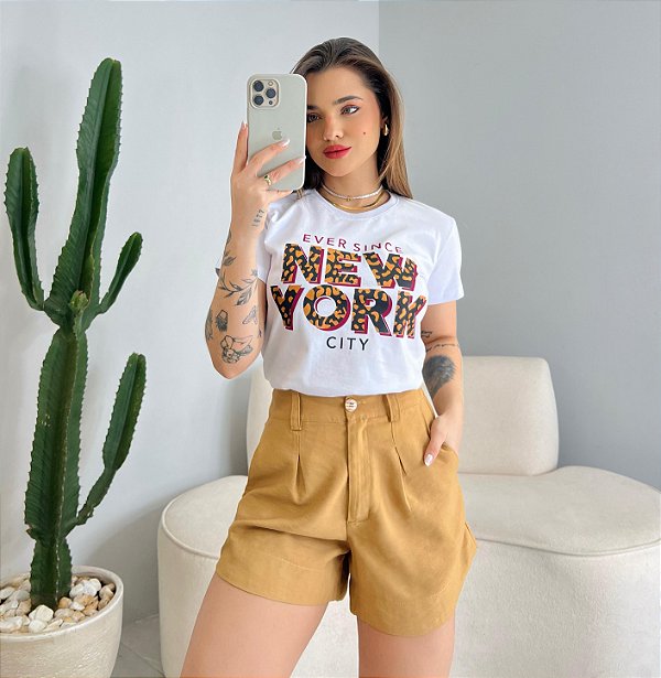 T-SHIRT NEW YORK - BRANCO