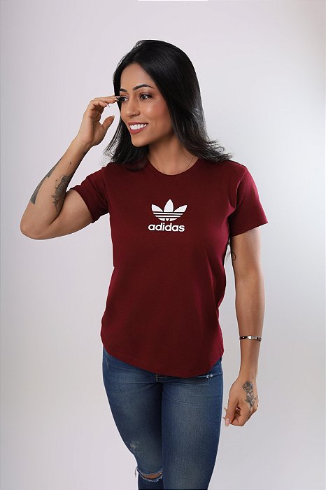 T-SHIRT ADIDAS - BORDO