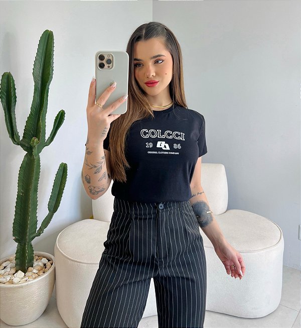 T-SHIRT COLCCI ORIGINAL CLOTHING - PRETO