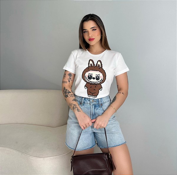 T-SHIRT LABUBU - OFF WHITE