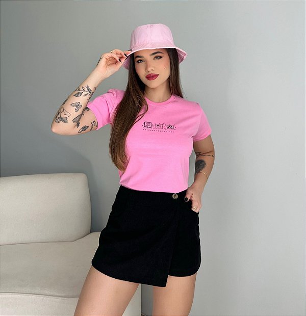T-SHIRT AMIZADE VERDADEIRA - ROSA BABALOO
