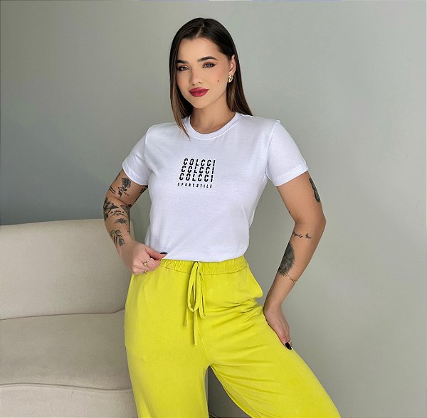 T-SHIRT COLCCI COLCCI COLCCI SPORT STYLE - BRANCO