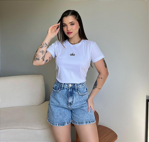 T-SHIRT ALO - BRANCO