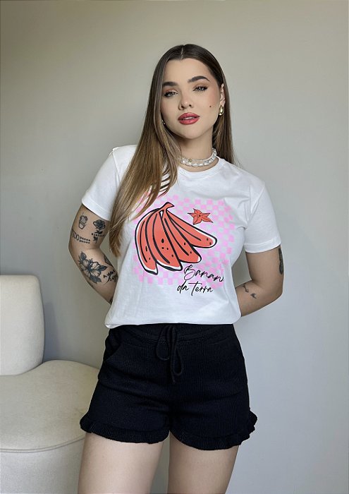 T-SHIRT BANANA DA TERRA - OFF WHITE