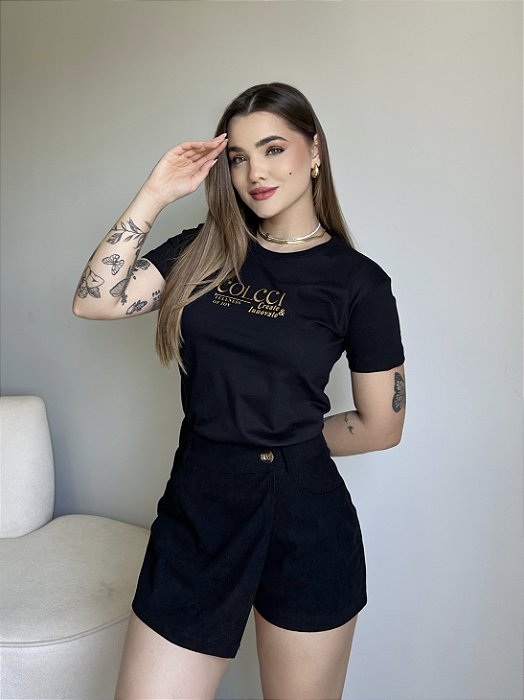 T-SHIRT COLCCI CREATE & INNOVATE C/FOIL - PRETO
