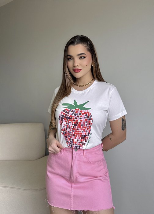T-SHIRT MORANGO - OFF WHITE