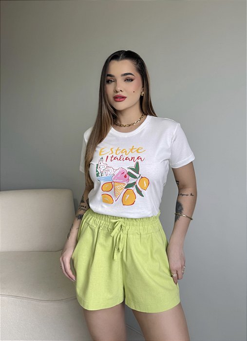T-SHIRT ESTATE ITALIANA - OFF WHITE