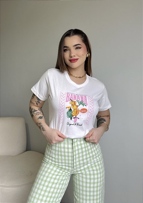 T-SHIRT BANANA TUCANO - OFF WHITE
