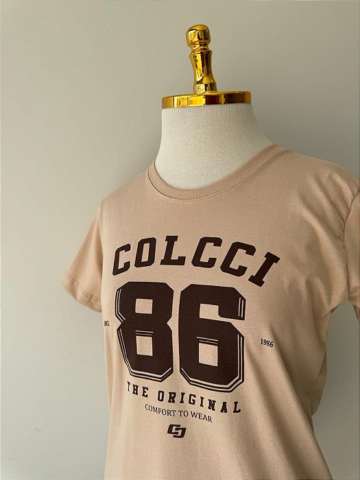 T-SHIRT COLCCI 86 - BEGE DUNAS