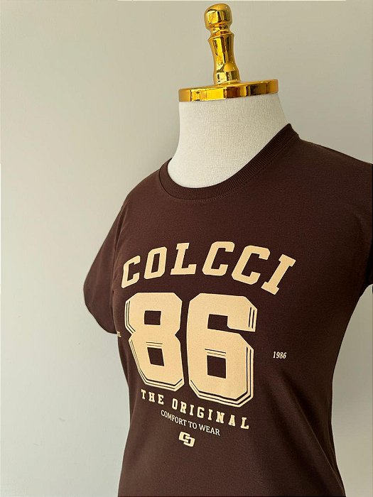 T-SHIRT COLCCI 86 - MARROM EXPRESSO