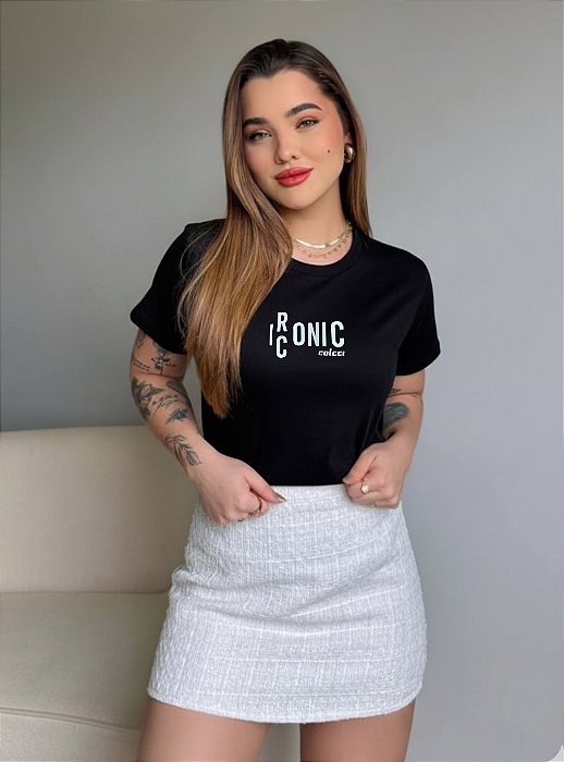 T-SHIRT COLCCI ICONIC - PRETO