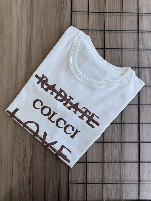 T-SHIRT COLCCI RADIATE LOVE PUFF - OFF WHITE