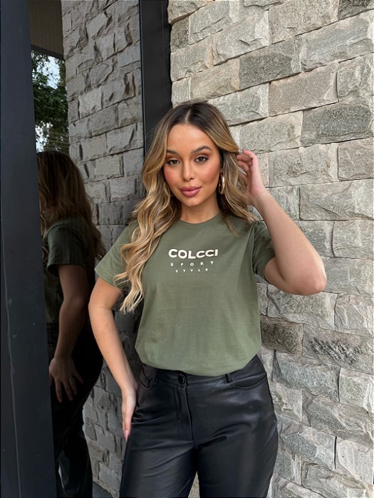 T-SHIRT COLCCI SPORT STYLE - FOLHA SECA