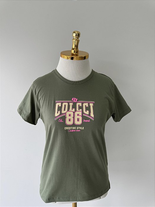 T-SHIRT COLCCI 86 - FOLHA SECA