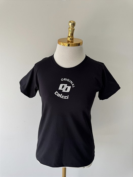 T-SHIRT COLCCI ORIGINAL (CINZA) - PRETO