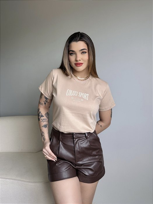 T-SHIRT COLCCI SPORT - BEGE DUNAS