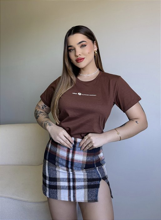 T-SHIRT COLCCI CLOTHING COMPANY - MARROM