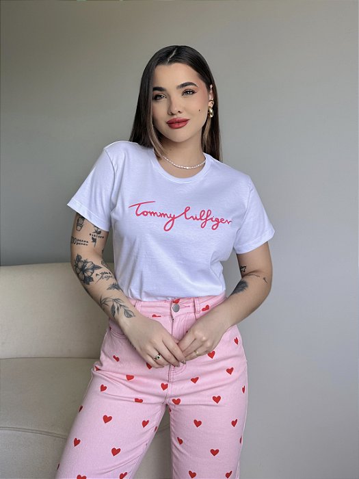 T-SHIRT TOMMY HILFIGER PUFF - BRANCO