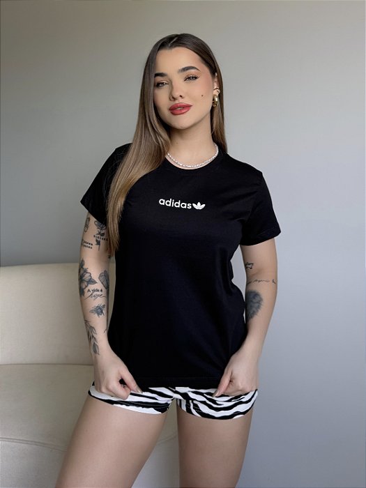 T-SHIRT ADIDAS - PRETO