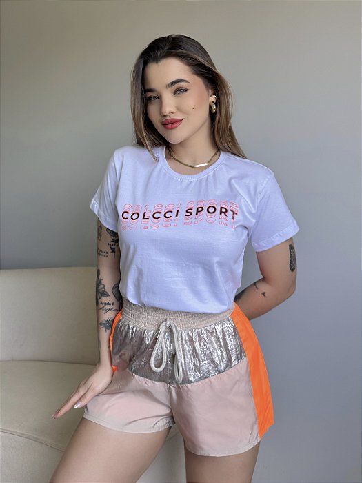 T-SHIRT COLCCI SPORT ALTO RELEVO - BRANCO