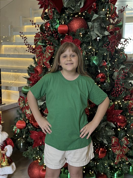 T-SHIRT INFANTIL LISA - VERDE BANDEIRA