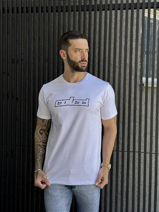 CAMISETA MASCULINA COLCCI ALTO RELEVO - BRANCO