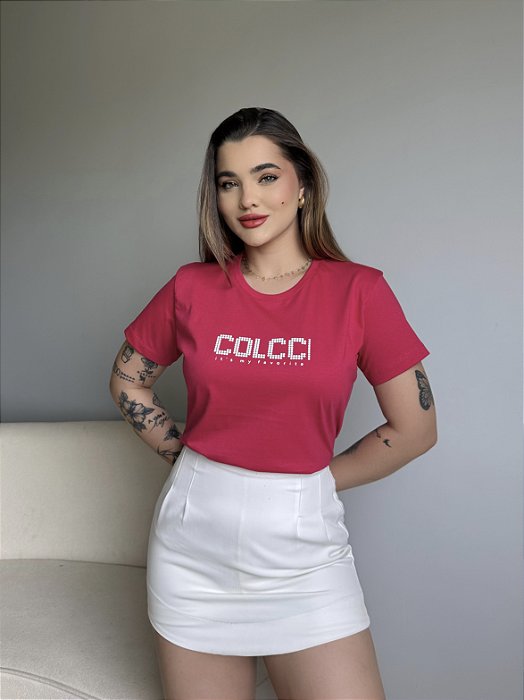 T-SHIRT COLCCI ITS MY FAVORITE - ROSA PINK