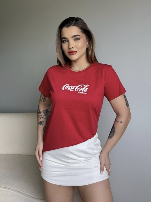 T-SHIRT COCA COLA - VERMELHO
