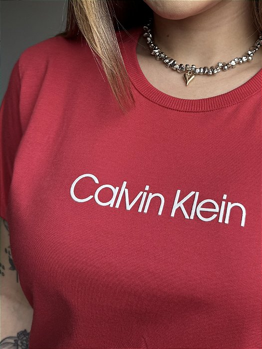 T-SHIRT CALVIN KLEIN - VERMELHO