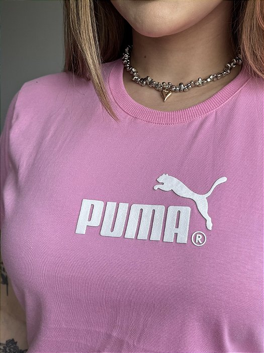 T-SHIRT PUMA - ROSA BEBE