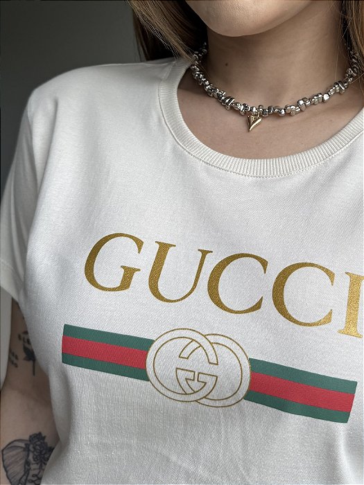 T-SHIRT GUCCI - BEGE NATURAL