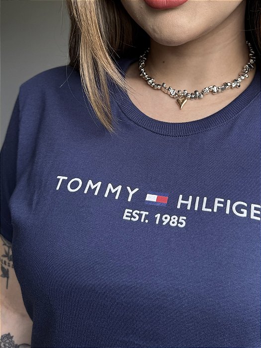 T-SHIRT THOMMY HILFIGER - AZUL MARINHO