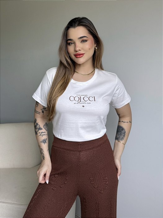 T-SHIRT COLCCI ART E CULTURE - OFF WHITE