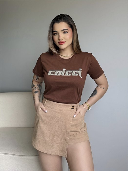 T-SHIRT COLCCI 2D - MARROM
