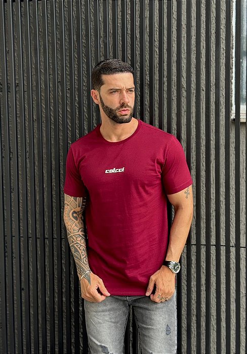 CAMISETA MASCULINA COLCCI - BORDO