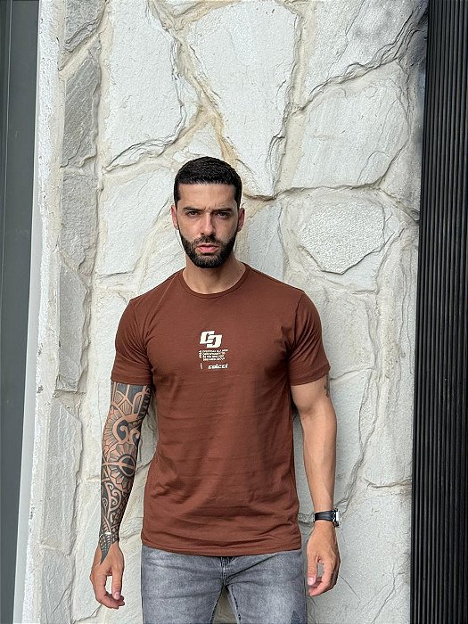 CAMISETA MASCULINA COLCCI - MARROM
