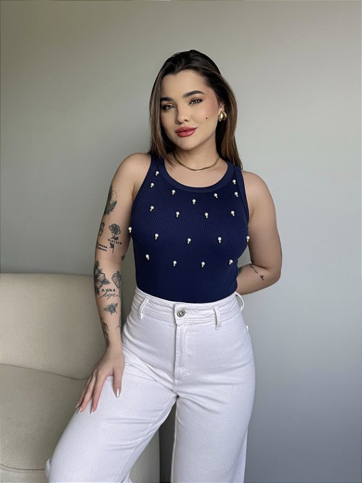 REGATA PEROLAS - AZUL MARINHO