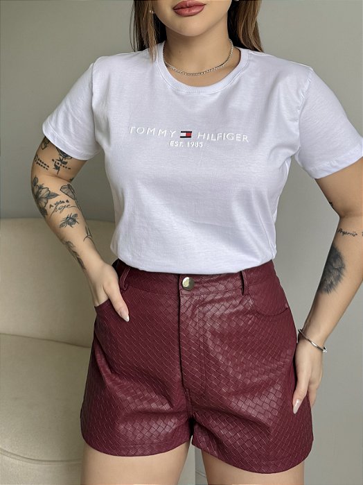 T-SHIRT TOMMY HILFIGER PUFF - BRANCO