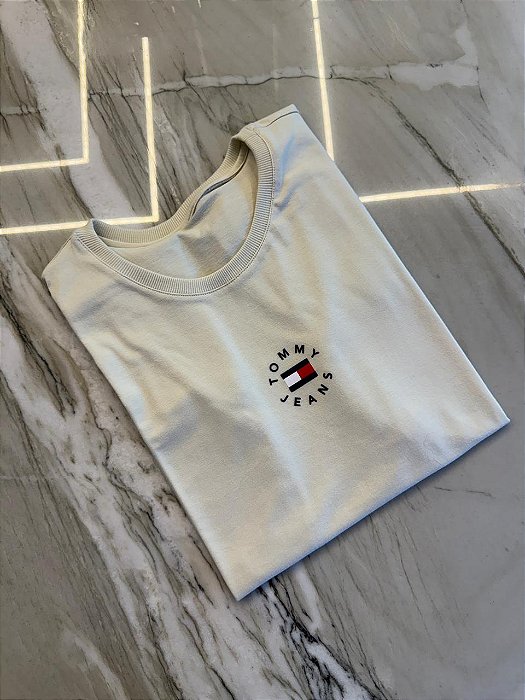 T-SHIRT TOMMY JEANS - BEGE NATURAL