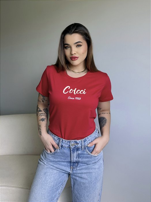 T-SHIRT COLCCI SINCE 1986 - VERMELHO