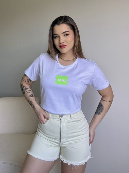 T-SHIRT COLCCI CLC ALTO RELEVO - BRANCO