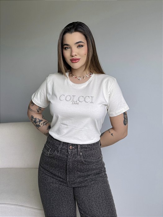 T-SHIRT COLCCI 1986 - BEGE NATURAL