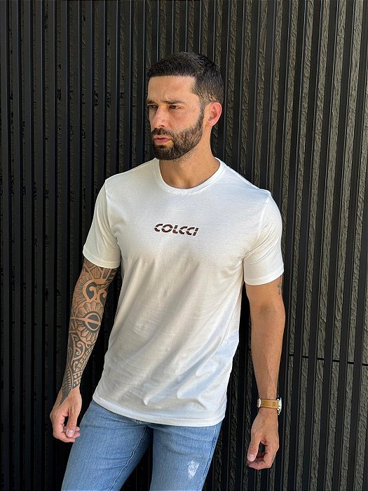 CAMISETA MASCULINA COLCCI - OFF WHITE