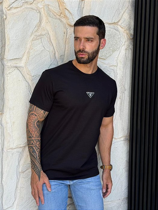 CAMISETA MASCULINA PRADA - PRETO