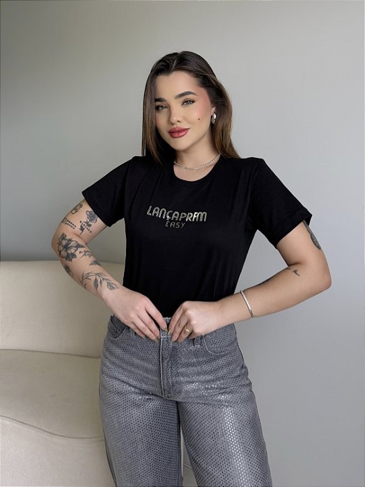 T-SHIRT LANÇA PRFM EASY - PRETO