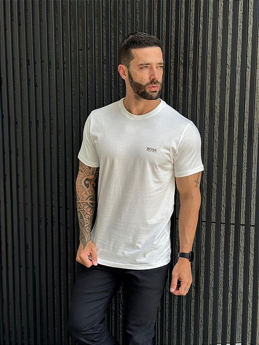 CAMISETA MASCULINA BOSS - OFF WHITE