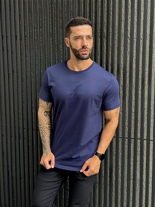 CAMISETA MASCULINA LOUIS VUITTON - AZUL MARINHO